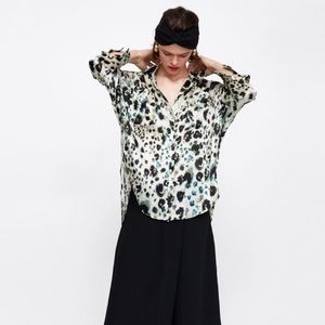 Zara Animal Print Top